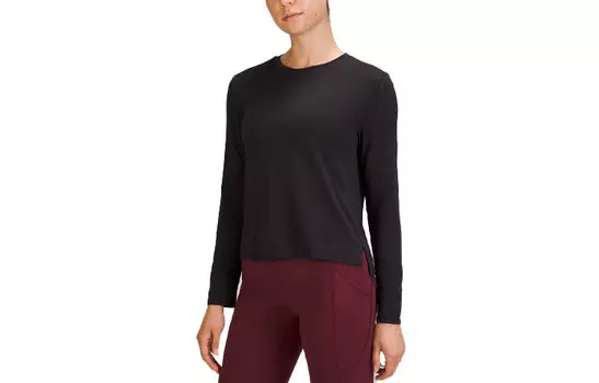 Укороченный топ женский Lululemon, черный