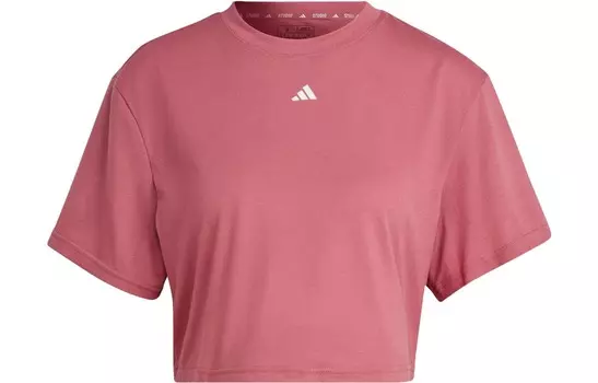 Укороченный топ женский розовый Adidas
