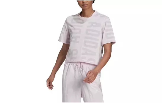 Укороченный топ женский розовый Adidas