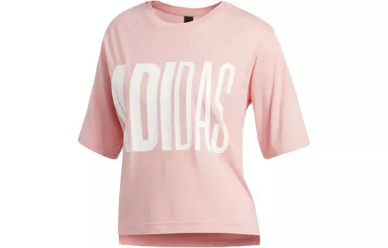 Укороченный топ женский розовый Adidas