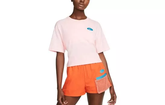 Укороченный топ женский розовый Nike