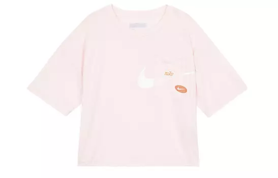 Укороченный топ женский розовый Nike