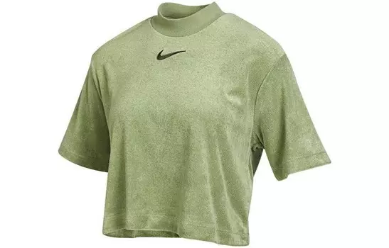 Укороченный топ женский зеленый Nike