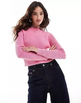 Укороченный вязаный топ в рубчик Vero Moda