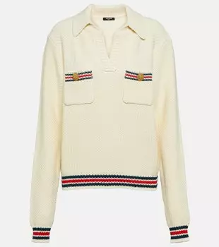 Украшенный вязаный свитер BALMAIN, нейтральный
