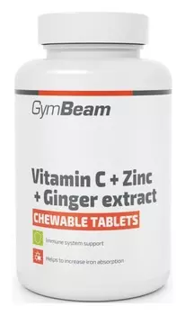 Укрепление иммунитета GymBeam Vitamin C + Zinc + Ginger Extract