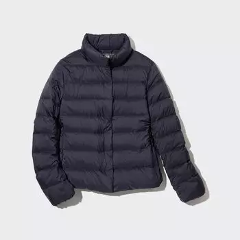 Ультралегкий пуховик UNIQLO, темно-синий