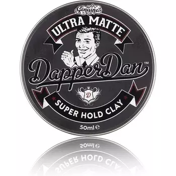 Ультраматовая глина для волос суперфиксации для мужчин 50мл, Dapper Dan