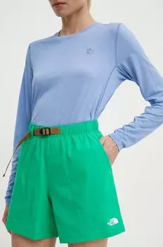 Уличные шорты The North Face, зеленый