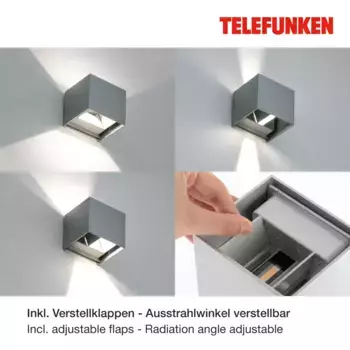 Уличный светильник TELEFUNKEN, серебряный
