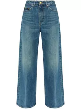 Ulla Johnson широкие джинсы Willow, синий