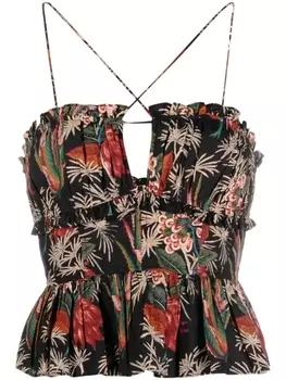 Ulla Johnson топ Kitty, черный