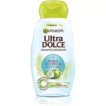 Ultra Dolce Увлажняющий шампунь с кокосовой водой и алоэ вера, 250 мл, Garnier