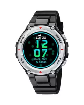 Умные часы 50024/2 черные резиновые LOTUS, черный