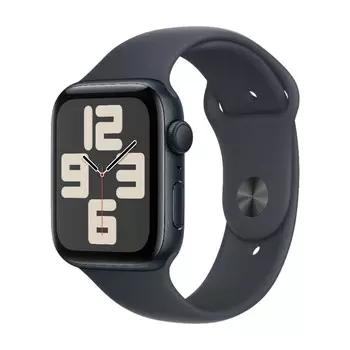 Умные часы Apple Watch SE 2024 (GPS), 44 мм, Midnight Aluminum Case/Midnight Sport Band - S/M