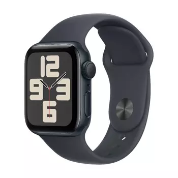 Умные часы Apple Watch SE 2024 (GPS), 40 мм, Midnight Aluminum Case/Midnight Sport Band - S/M