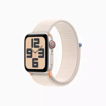Умные часы Apple Watch SE Gen 2 2023 (GPS + Cellular), 40 мм, Starlight Aluminum Case/Starlight Sport Loop