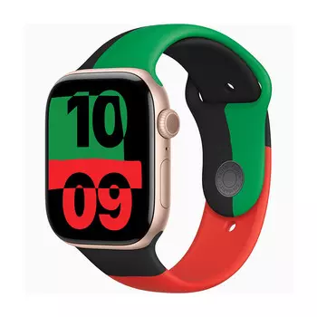 Умные часы Apple Watch Series 10 (GPS), 46 мм, Rose Gold Aluminum Case/Black Unity Sport Band - S/M