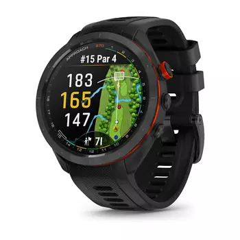 Умные часы Garmin Approach S70, 1.4", 47 мм, Wi-Fi, черный