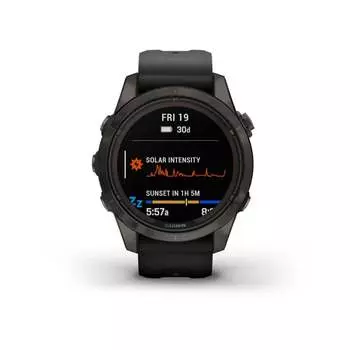 Умные часы Garmin Fenix 7S Pro Sapphire Solar Edition 42мм, 1.2", Wi-Fi, темно-серый