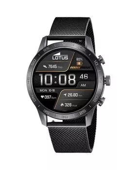 Умные часы из черной стали 50048/1 LOTUS, черный