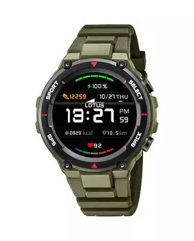 Умные часы из зеленой резины 50024/3 LOTUS, зеленый