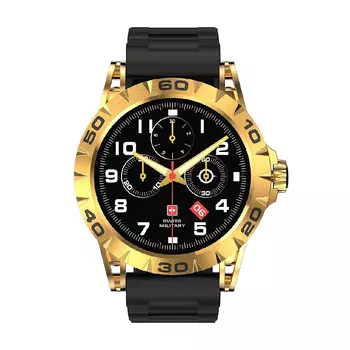 Умные часы Swiss Military Dom 2, (SM-WCH-DOM2-S-YGBLK), 1.39", Bluetooth, золотой/черный