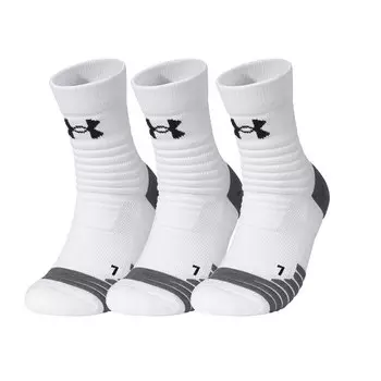 Under Armour Носки до середины голени унисекс, комплект, белые, серые