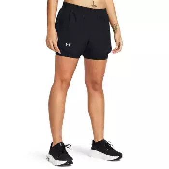 Under Armour Женские шорты Fly By 2-в-1, чёрный