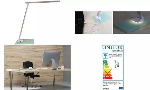UNILUX Светодиодная настольная лампа POPY, с регулируемой яркостью, черный