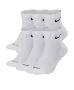 Унисекс 6 пар носков Dri-FIT до щиколотки Nike, белый