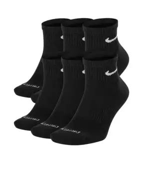 Унисекс 6 пар носков Dri-FIT до щиколотки Nike, черный