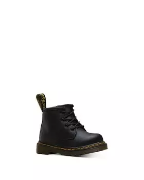Унисекс Brooklee Lace &; Сапоги на молнии — для малышей Dr. Martens, цвет Black