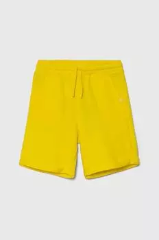 United Colors of Benetton Детские хлопковые шорты, желтый