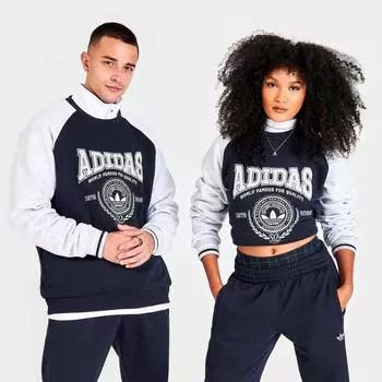 Университетская толстовка с круглым вырезом Adidas Originals, синий