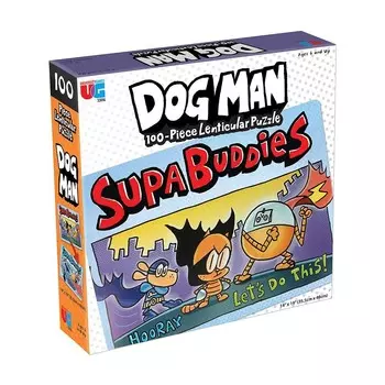 Университетские игры: Человек-собака, Supa Buddies, линзовидный пазл: 100 шт. University Games, мультиколор