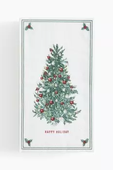 Упаковка из 15 бумажных салфеток H&M, зеленый