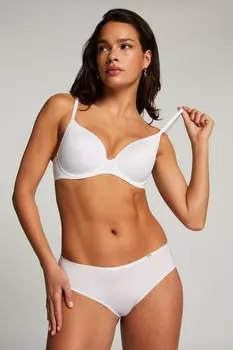 Уплотненный бюстгальтер hunkemller из очень мягкого материала на косточках Hunkemoller, белый