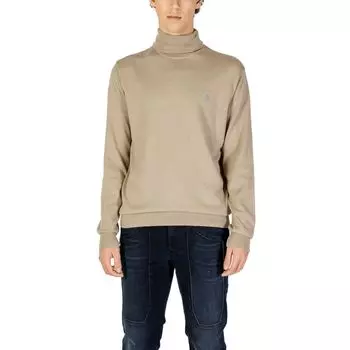 US POLO ASSN. Хлопковый мужской свитер U.S. POLO ASSN., бежевый