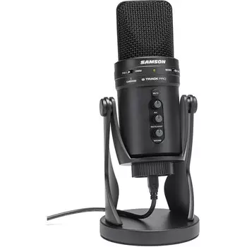 USB-микрофон Samson G-Track Pro со встроенным аудиоинтерфейсом (черный)