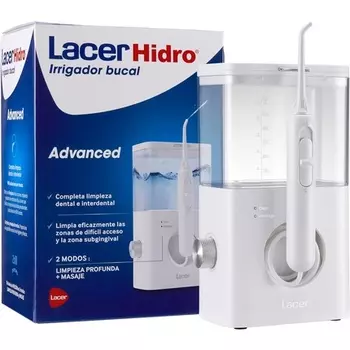 Усовершенствованный гидроирригатор полости рта Lacer HIDRO с электрической щеткой и ирригацией полости рта, 10 уровней давления, белый