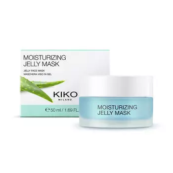 Успокаивающая гелевая маска для лица с опунцией и алоэ, 50 мл Kiko Milano Jelly face mask