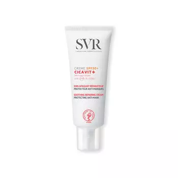 Успокаивающий и регенерирующий крем для лица и тела с spf50+ Svr Cicavit+, 40 мл