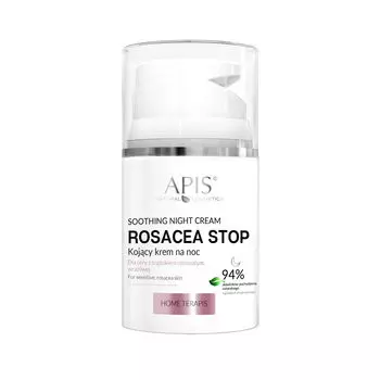Успокаивающий ночной крем для лица Apis Rosacea Stop, 50 мл