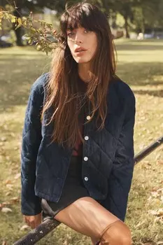 Утепленная джинсовая куртка z1975 ZARA, синий
