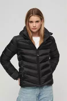 Утепленная куртка Fuji с капюшоном Superdry, черный