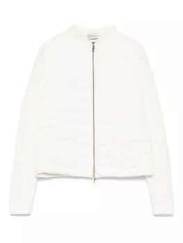 Утепленная куртка на молнии Moncler, белый
