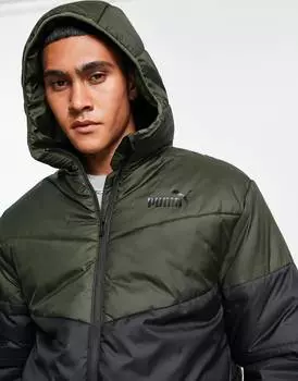 Утепленная куртка Puma черного и хаки
