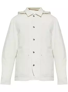 Утепленная куртка с логотипом Moncler, белый