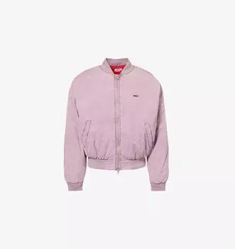 Утепленная куртка свободного кроя из тканой смеси Obey, фиолетовый